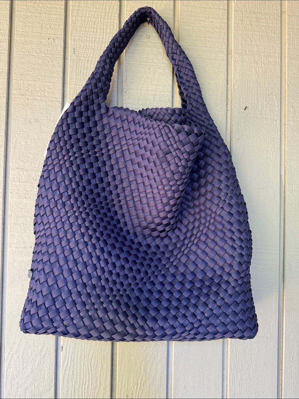 NWT Ahdorned Blue Bag